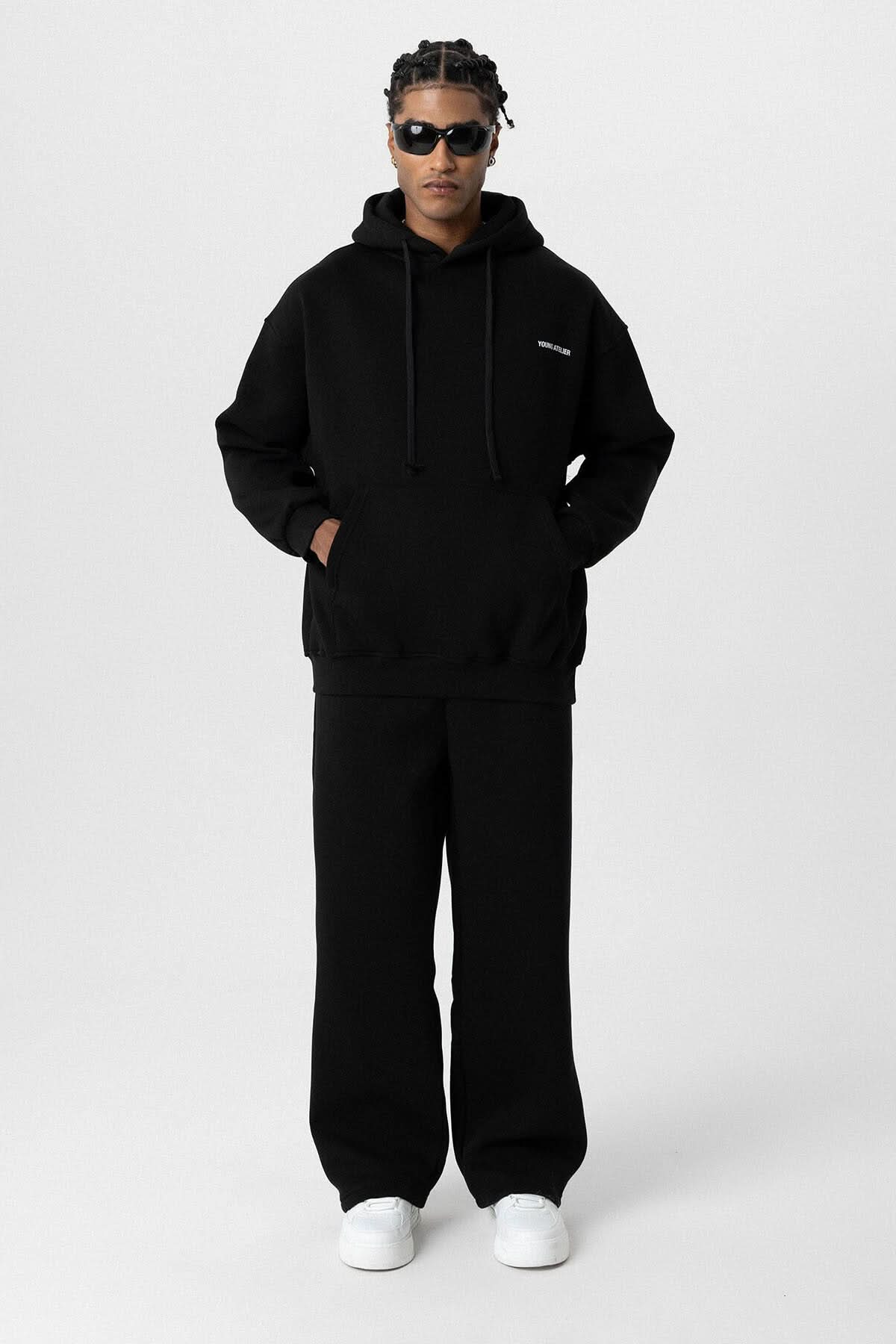 Young Atelier Oversized Hoodie in Black
