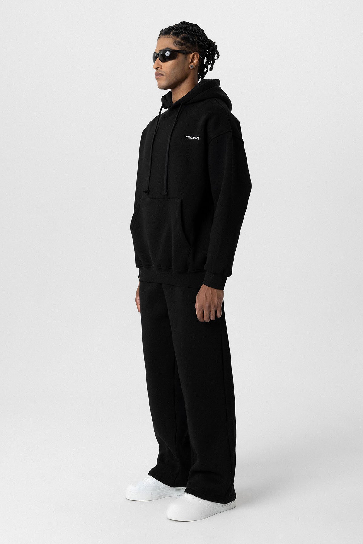 Young Atelier Oversized Hoodie in Black