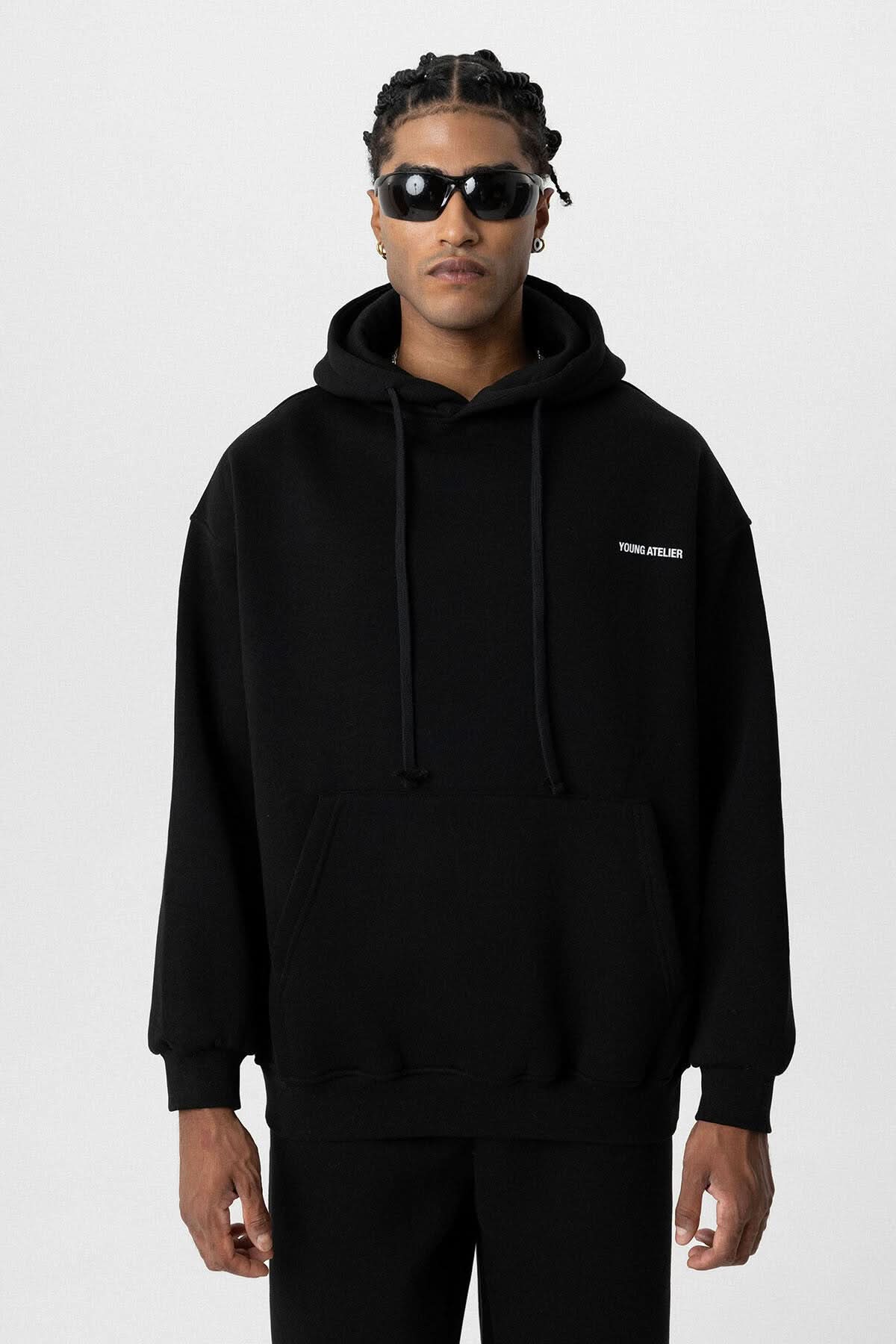 Young Atelier Oversized Hoodie in Black