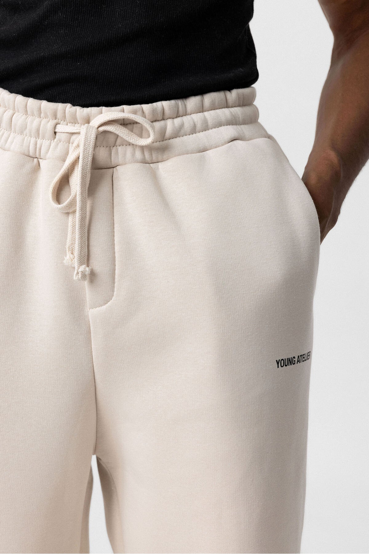 Young Atelier Baggy Sweatpants in Beige