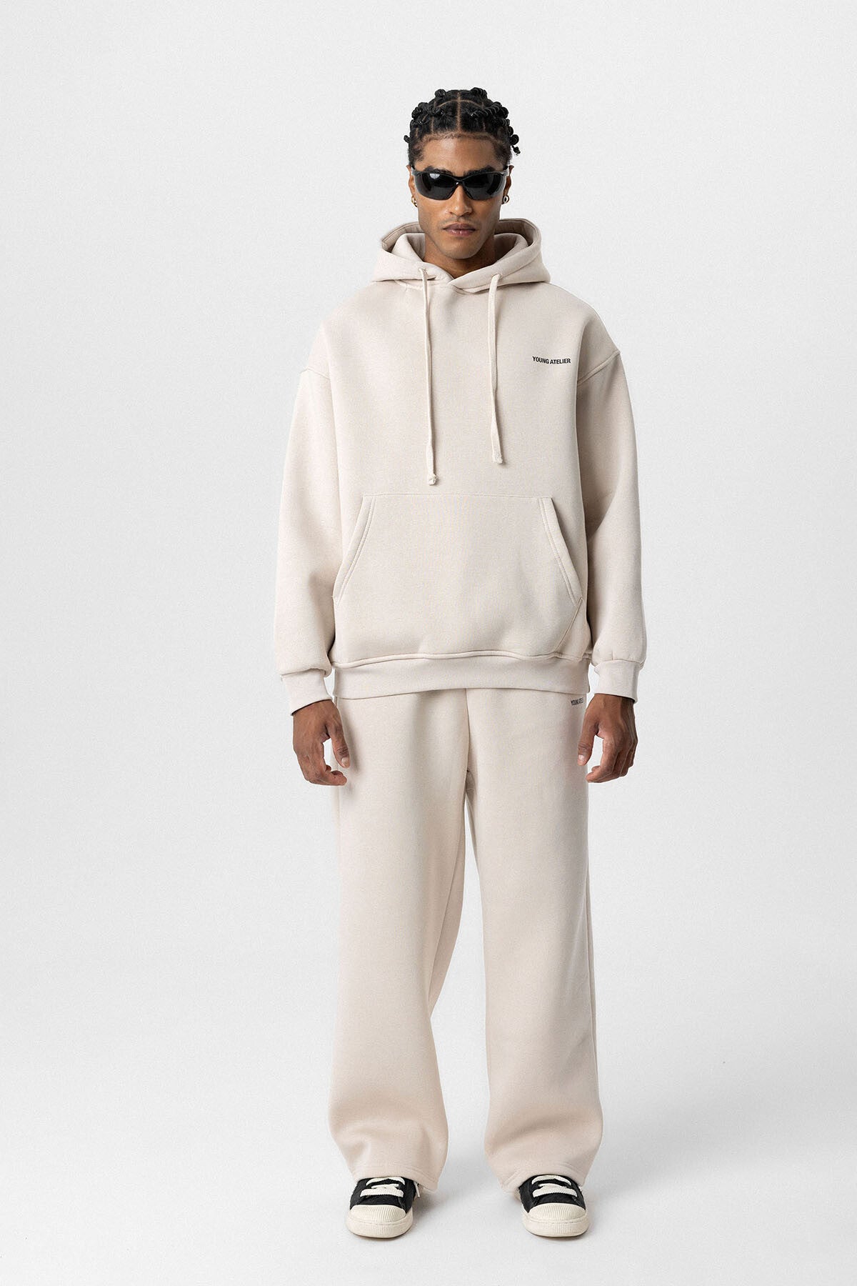 Young Atelier Oversized Hoodie in Beige