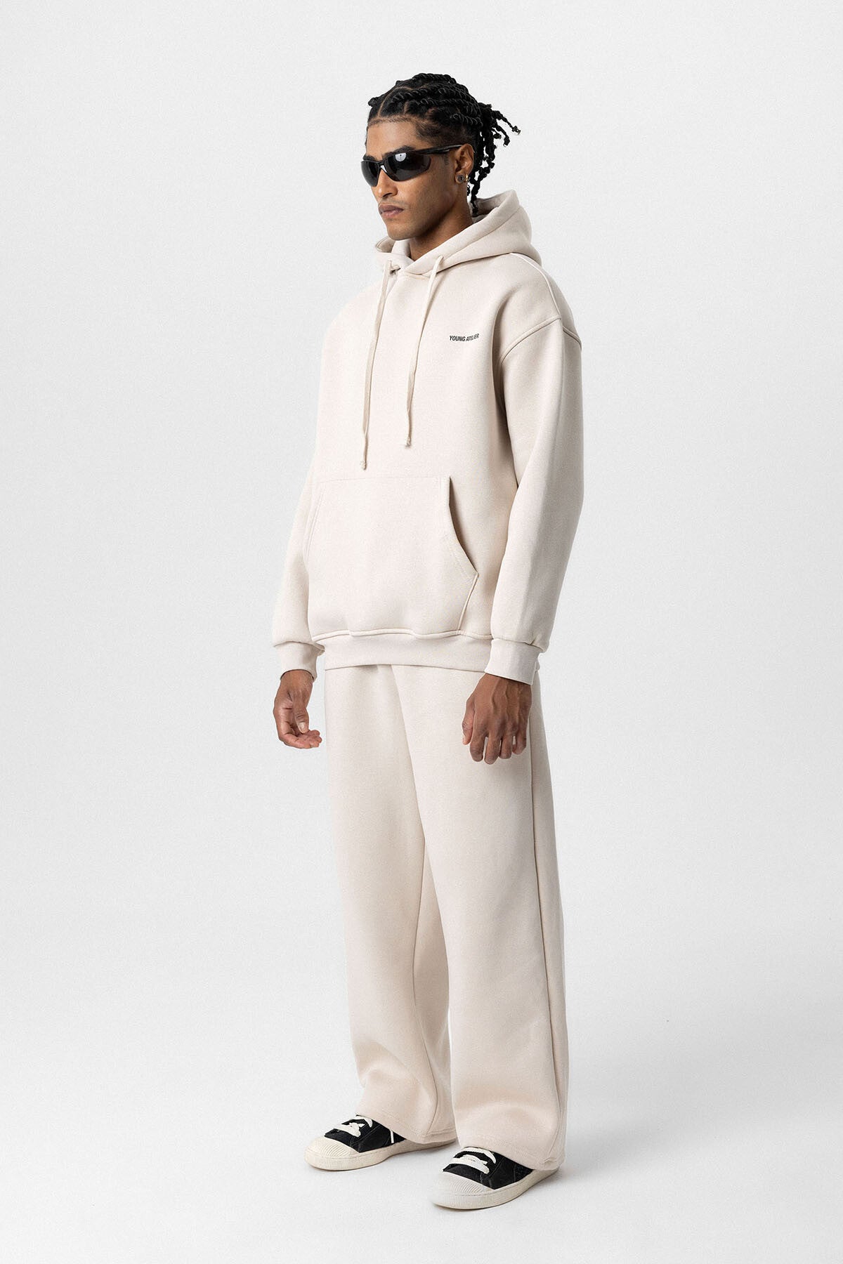 Young Atelier Oversized Hoodie in Beige